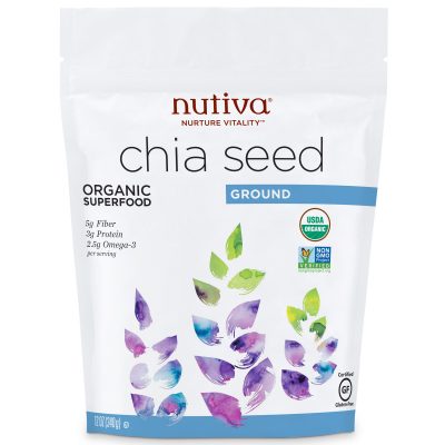 זרעי צ'יה טחונים נוטיבה 340 גרם Nutiva